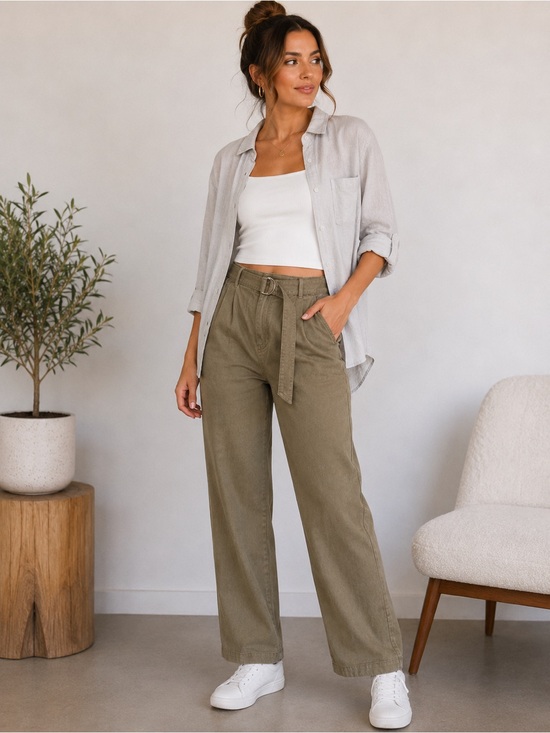 Babaton Pants - Aritzia Babaton Belted Utility Pants – Size 6
